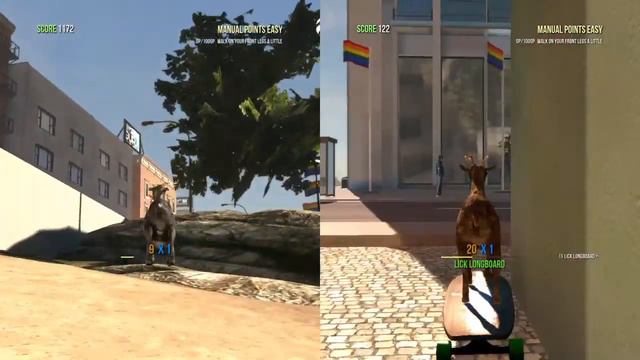 Goat Simulator Split-Screen Gameplay: Can't Stop Won't Stop смотреть онлайн