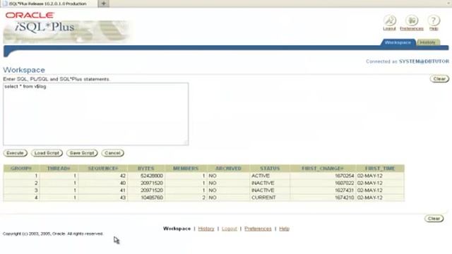 Oracle 10g Exercise 1 смотреть онлайн