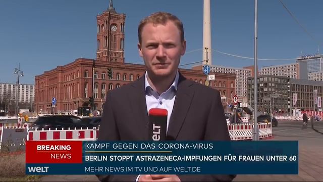 CORONA: Berlin setzt AstraZeneca-Impfungen bei Menschen unter 60 aus I WELT News смотреть онлайн