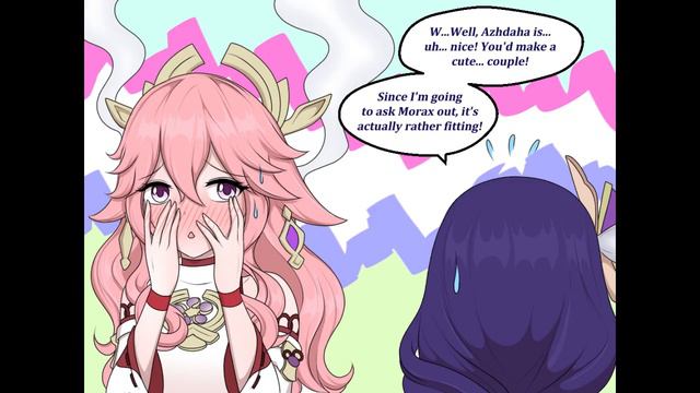 Yae Miko's Valentine! [Genshin Impact Comic, Chapter 1] смотреть онлайн