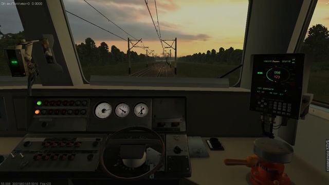 ZDSimulator: от Запорожья-Грузового до ст. Янцево поездом № 6132 смотреть онлайн