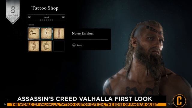 Assassin's Creed Valhalla First Look: World of Valhalla, Tattoo Customization, Sons of Ragnar Quest смотреть онлайн