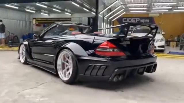 ชุดแต่งรอบคัน Benz SL R230 Facelift Misha Widebody Full Carbon Aerodynamic смотреть онлайн
