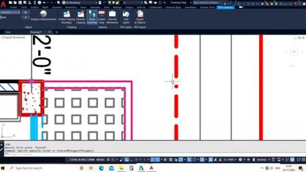 Convert PDF to DWG in AutoCAD 2021
