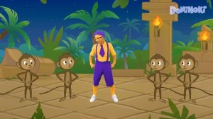 Танец обезьян | Dominoki детские песни