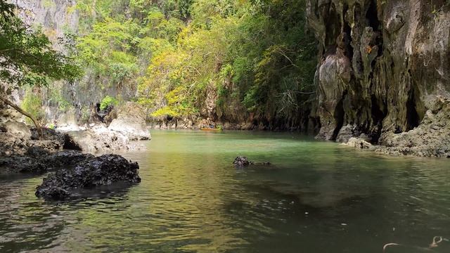 Экскурсия на лодке по пещере острова Панак на островах Пхукета и Пханг Нга 1 часть смотреть онлайн