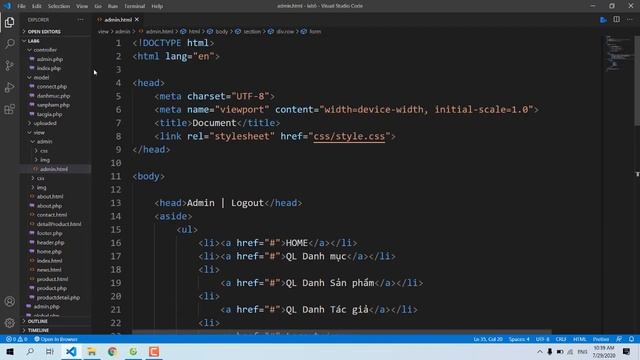Admin - MVC - Load danh sách sản phẩm | Lập trình PHP cơ bản | Dự án mẫu WEB смотреть онлайн