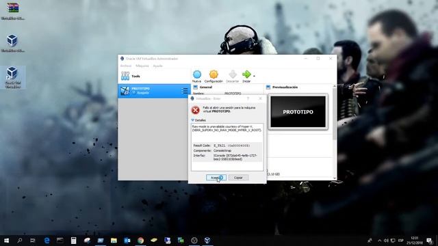 VIRTUAL BOX ERROR 0x00004005 смотреть онлайн