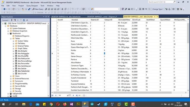 SQL Server 2019 KuzeyYeli Veritabanı #Ders19 MSSQL 2019 Dersleri смотреть онлайн