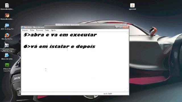 como istalar o minecraft 1.6.2 e o java смотреть онлайн