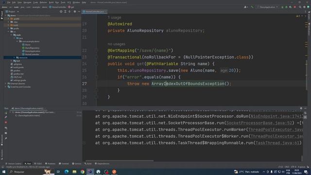 Spring Boot - Transactional - ReadOnly, noRollbackFor, timeout смотреть онлайн