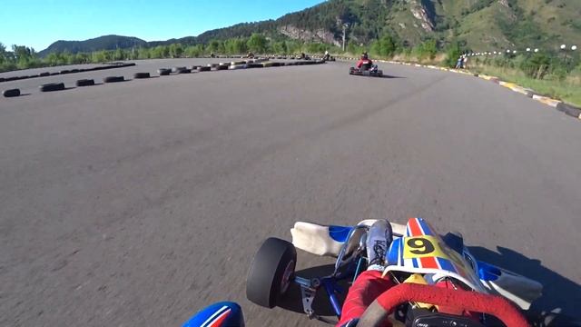 Неожиданный конец первой гонки в Горном Алтае. 21.05.2022 #karting, #gokart