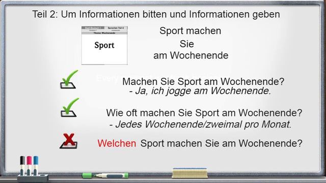 Goethe Zertifikat A1, Start Deutsch 1, Sprechen, Teil 2-3: Советы, которые Вам точно помогут!