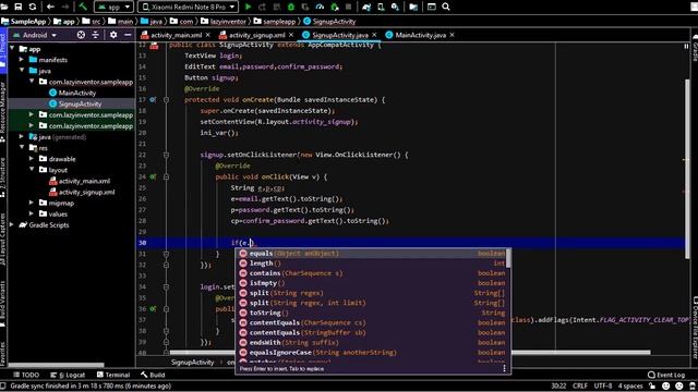 Designing signup Activity Login/Signup Firebase Tutorial Tamil [part 3 / ?] смотреть онлайн