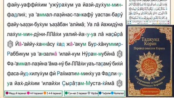 Поучительное чтение страницы Корана № (105 )