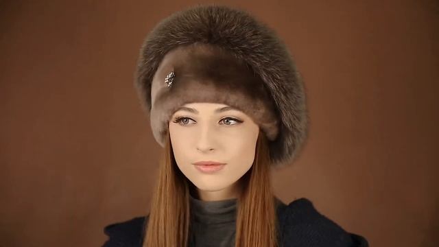 Интернет-магазин меховых шапок. Шапка из меха овчины и песца смотреть онлайн