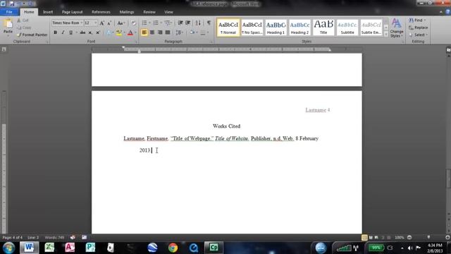 How to make an MLA Works Cited page in Word смотреть онлайн