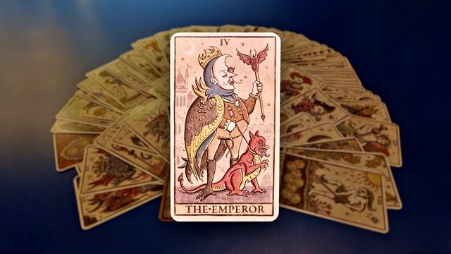 Обзор Таро Trionfi Della Luna by Patrick Valenza/ Триумф Луны. Император (4-ый старший аркан) смотреть онлайн