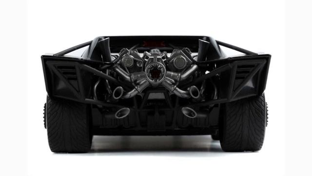 JADA TOYS The Batman Hollywood Rides Die Cast 1/18 Scale Batmobile Robert Pattinson Batman Figure смотреть онлайн