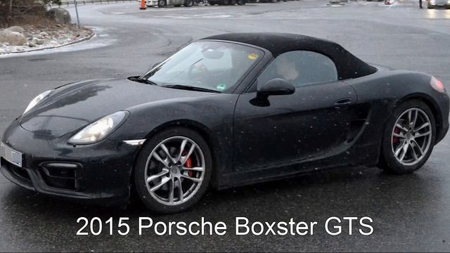 2015 Porsche Cayman, Boxster GTS Models Spyshots смотреть онлайн