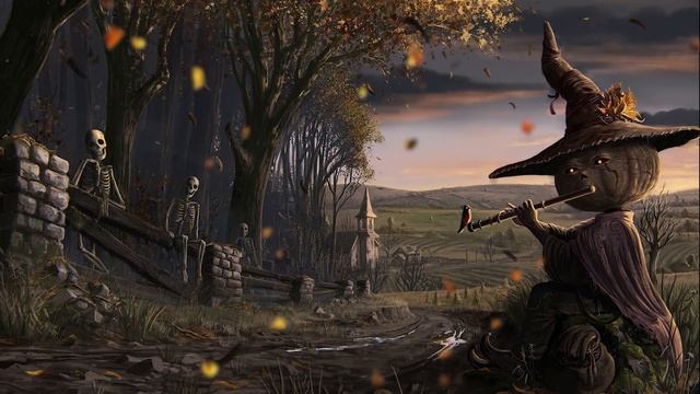 Haunted Village Halloween Ambience ? 3 Hours of Relaxing Spooky and Fall Nature Sounds, White Noise смотреть онлайн
