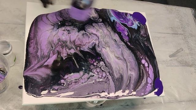 Купила набор для рисования в технике FLUID ART ? и что из этого вышло ??? смотреть онлайн