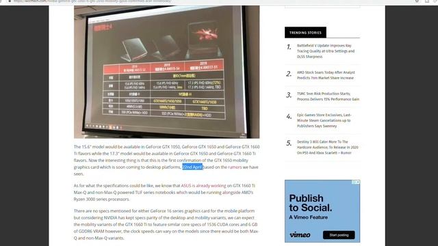 Acer Confirmed Nvidia GTX 16 series GPU Tech News смотреть онлайн