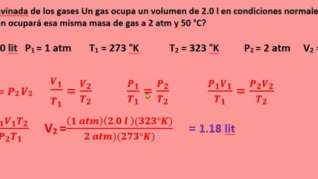Un gas ocupa un volumen de 2.0 l en condiciones normales. ¿Qué volumen ocupará esa misma masa de ga смотреть онлайн