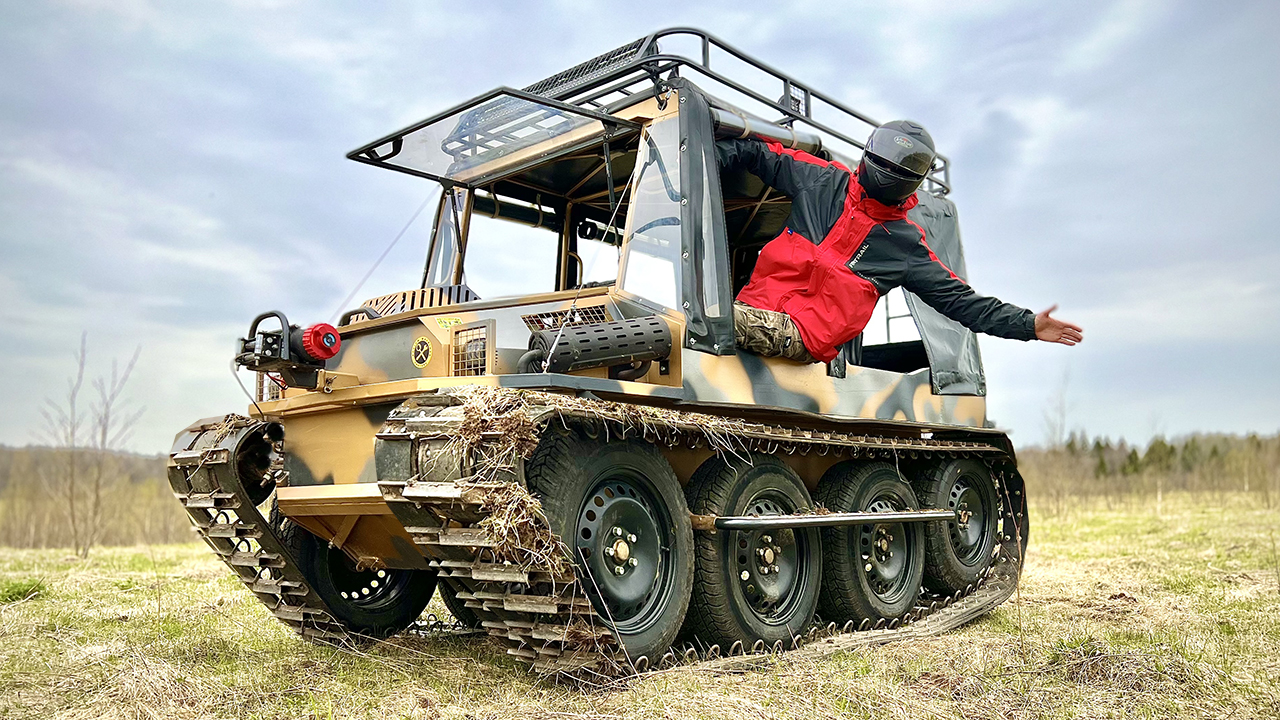 Новинка! Гусеничный вездеход Добрыня Турист! смотреть онлайн