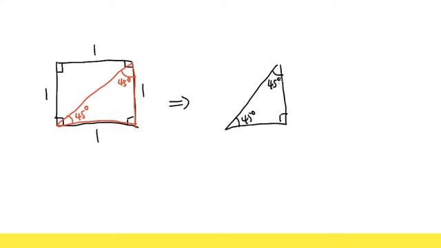 trigonometry: the ratio of the 45-45-90 special right triangle смотреть онлайн