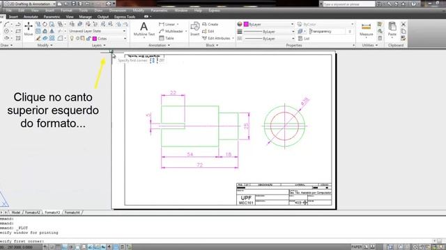 Impressão de A3 em A4 - AutoCAD смотреть онлайн