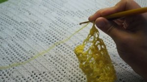 Красивая шаль "Петли соломона+пышные столбики"crochet shawl (шаль №129)