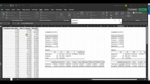 Multiple Linear Regression, Adjusted r^2 (Using MS. Excel) смотреть онлайн