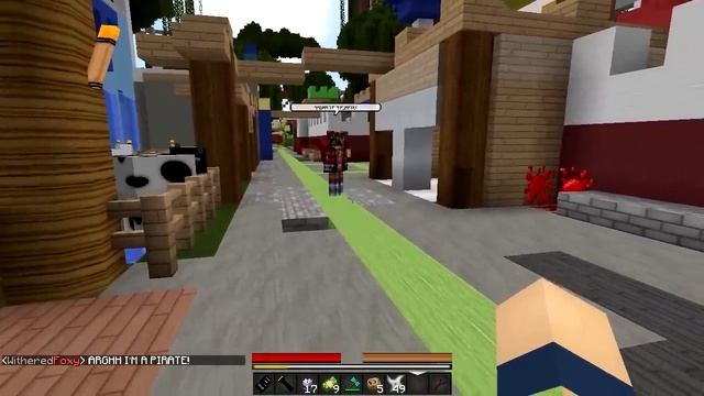 FNAF World - WITHERED FOXY! (Minecraft Roleplay) Night 6