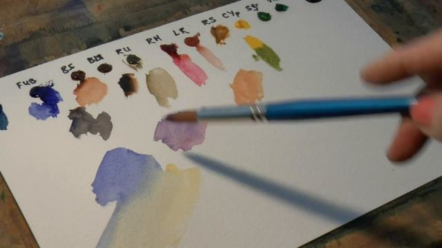 Акварель- Краски, часть 2-я. Какая палитра для начинающих. Paints you need to start with. смотреть онлайн
