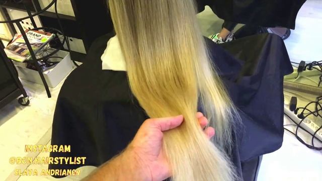 Техника окрашивания HandTouch выполнена на испанских волосах смотреть онлайн