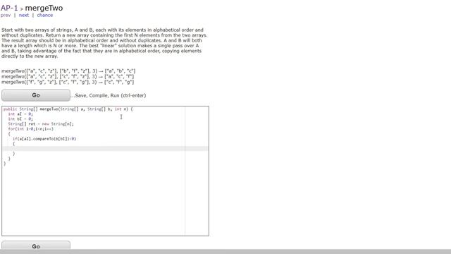 AP-1 (mergeTwo) JAVA Tutorial || codingbat.com смотреть онлайн