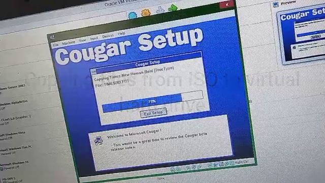 How to install Windows Cougar in Virtualbox смотреть онлайн