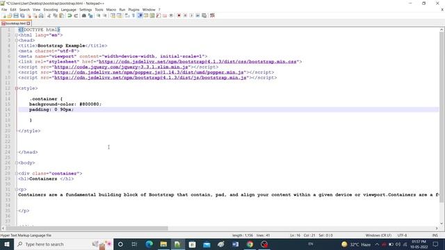 bootstrap 5 Framework part 2 container/container-fluid, tutorial,learn bootstrap 5 смотреть онлайн