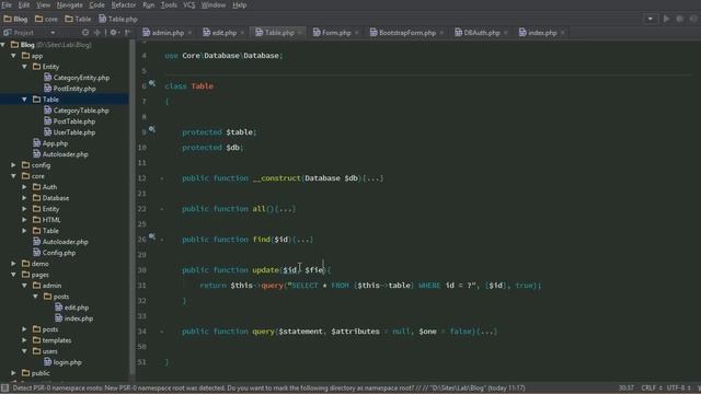 La POO en PHP (20/31) : TP : Back-end смотреть онлайн