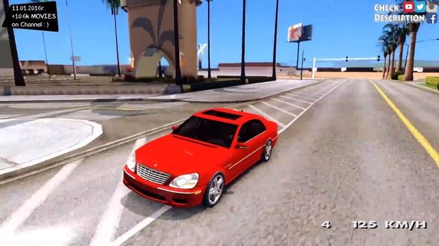 GTA San Andreas - Mercedes Benz S Klasse EnRoMovies _REVIEW смотреть онлайн