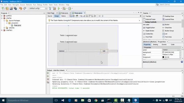 Generando Frase en Netbeans 8.1 ( Java ) смотреть онлайн
