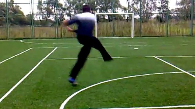 Закрутка в нижний угол ворот