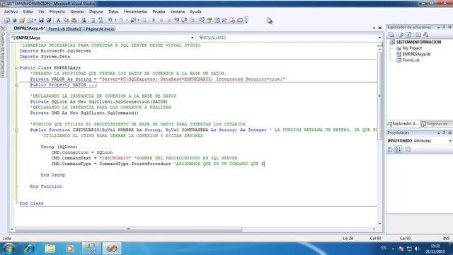 Como Ejecutar Procedimiento Almacenado en SQL SERVER desde Visual Basic .Net смотреть онлайн