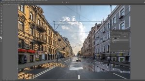 СОЗДАЁМ РЕАЛИСТИЧНЫЕ ЛУЖИ В PHOTOSHOP (+замена неба) | ШТФ