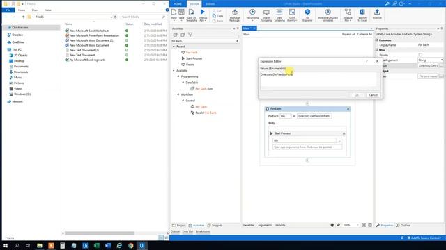 UiPath | How to open some or all files in a folder | Tutorial смотреть онлайн