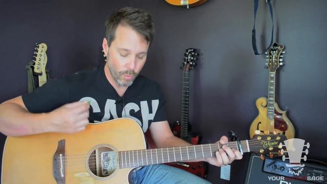 How To Play Ghost Riders In The Sky By Johnny Cash - Guitar Lesson смотреть онлайн