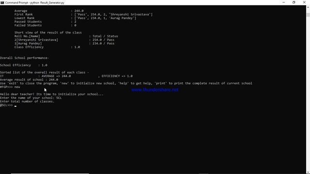 School Result analysis console based project for beginners/intermediate level Python developers. смотреть онлайн