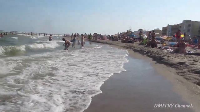 ВОЛНЫ Чёрного МОРЯ... 2... Пляж - ЗАТОКА - Ветерок смотреть онлайн