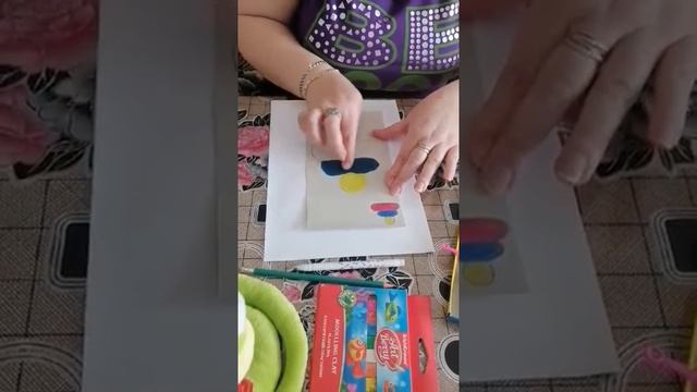 Продуктивная деятельность Рисование в нетрадиционной технике " Моя игрушка" смотреть онлайн